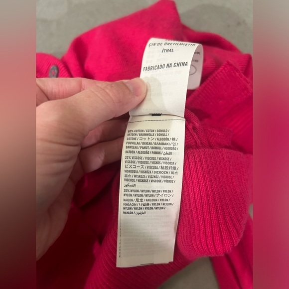 Hollister Cardigan Women’s Small Hot Pink Pockets Embroidered Logo - Picture 5 of 9